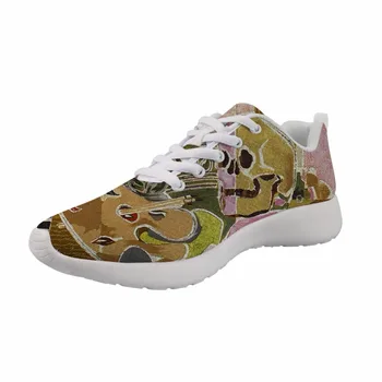 

2019 New Sneakers Women Flats Nurse Shoes Autumn Painting Art Printed White bottom Casual Fashion Breathable Georges Braque