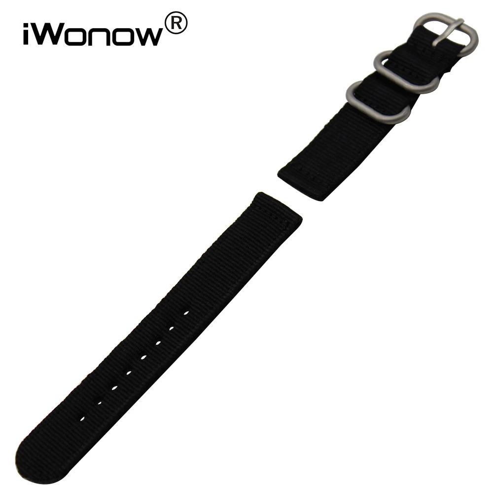22 мм Натуральная нейлоновая лента для Asus ZenWatch 1 2 мужчин WI500Q WI502Q LG G Watch W100 R W110 Urbane W150