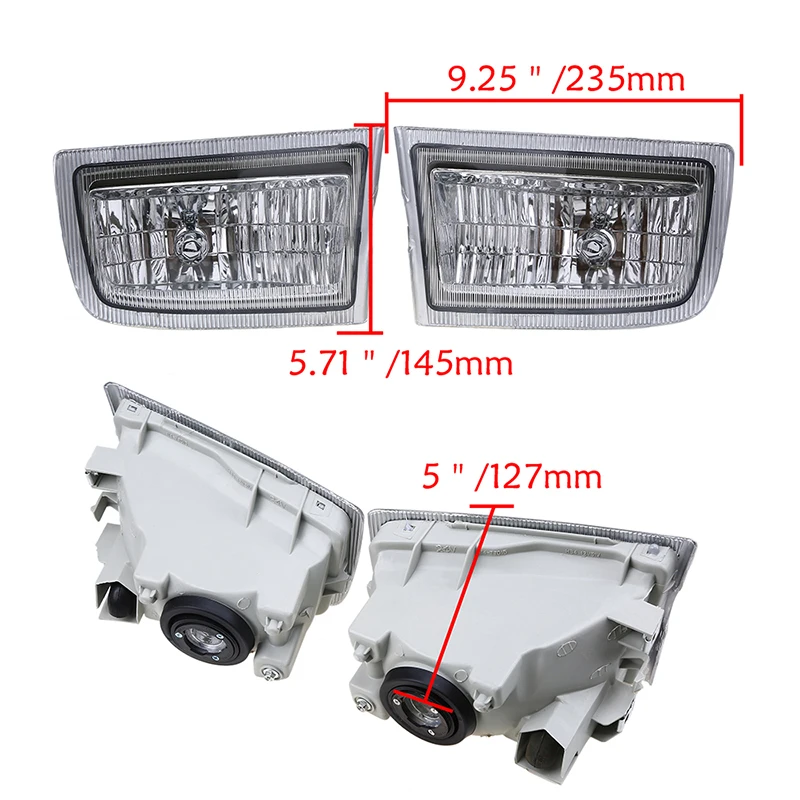 Posbay прозрачный объектив крышка переднего бампера противотуманный светильник дом для Toyota Land Cruiser Prado(J90) бензин/дизель подтяжку лица 1999-2002