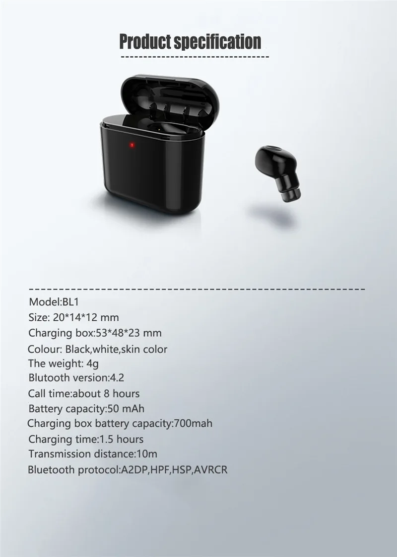 TWS-I7S Wireless Double ear Bluetooth earphones Stereo Earbuds In-Ear Air Pods wireless Earphone for Iphone 5 6 7 8s and Android  (13)