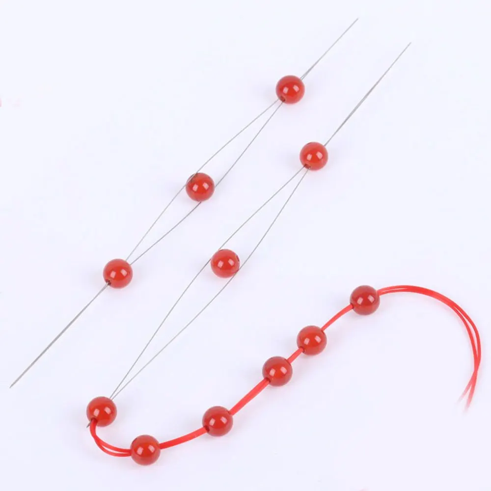 

25PCS Beading Threading Elastic DIY Cord Handmade Bracelets Pins Easy Beading Tool New Jewellery Needle