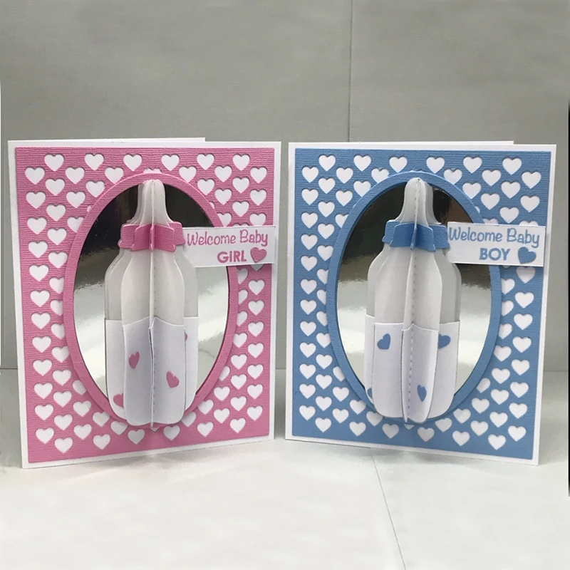 Crafts Metal Steel Cutting Dies New 3D Bottle Stencil For DIY Scrapbooking Paper/photo Cards Embossing Dies