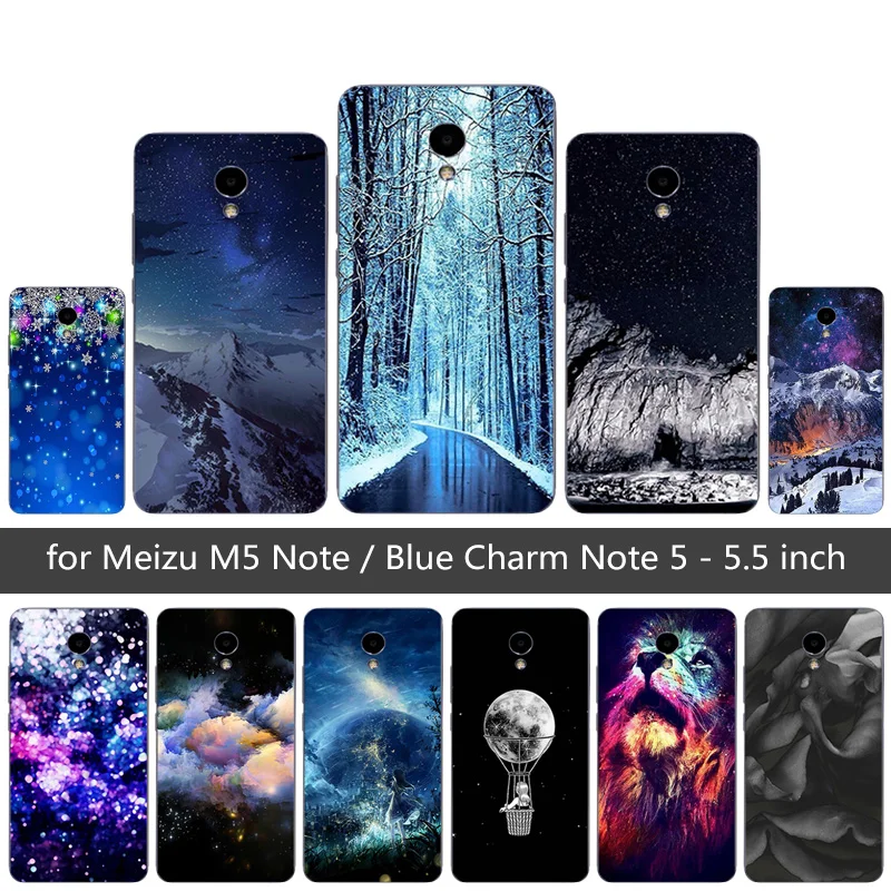 Модный чехол для Meizu Note 5 MeiBlue Charm Note5 силиконовый с принтом снежинки M5 Fundas |