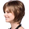 HAIRJOY Women Straight Bangs Style Pixie Cut 14inch Synthetic Hair Wig Brown Mixed Short Natural Wigs ► Photo 2/6