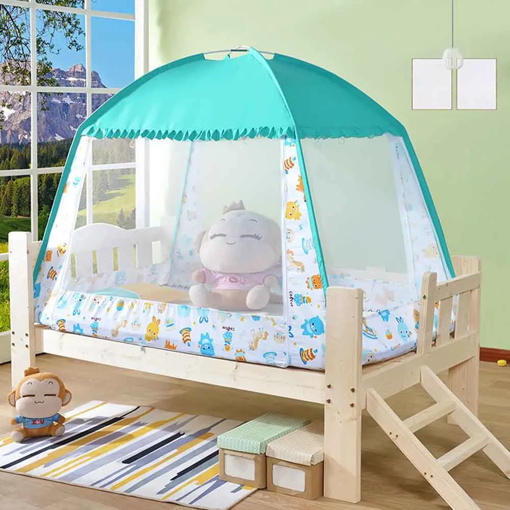 

Portable Baby Tent Folding Mosquito Net Mongolian Yurt Insert Mesh Adult Bed Canopy Moustiquaire Foldable Tent Bed klamboe Nets
