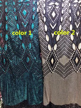 

nice looking feather embroidery tulle mesh lace fabric Sat-7.3705 with good quality for party dress