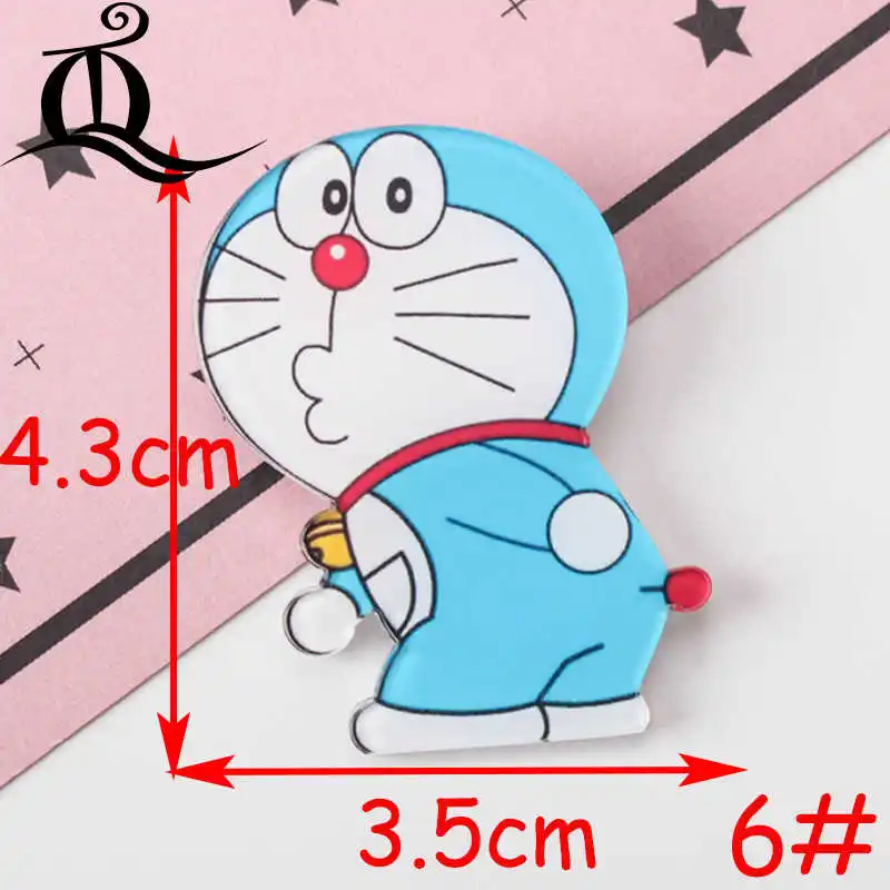 1 шт. микс Doraemon мультфильм один кусок акриловые значки Kawaii значки на рюкзак Значки для одежды Сумочка булавка брошь Z49 - Цвет: No6