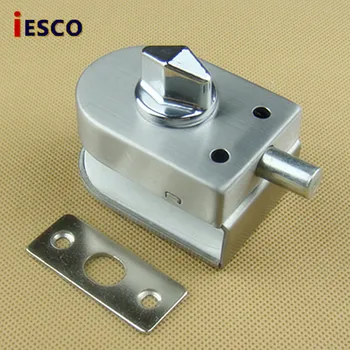 

Free shipping Stainless steel glass door latch lock glass latch glass door lock central door latch lock glass no opening