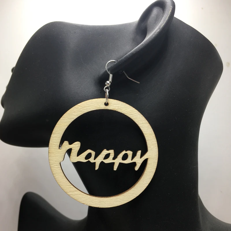 Бесплатная доставка! Веселый деревянный серьги|wooden earrings|earrings free shippingunfinished wooden