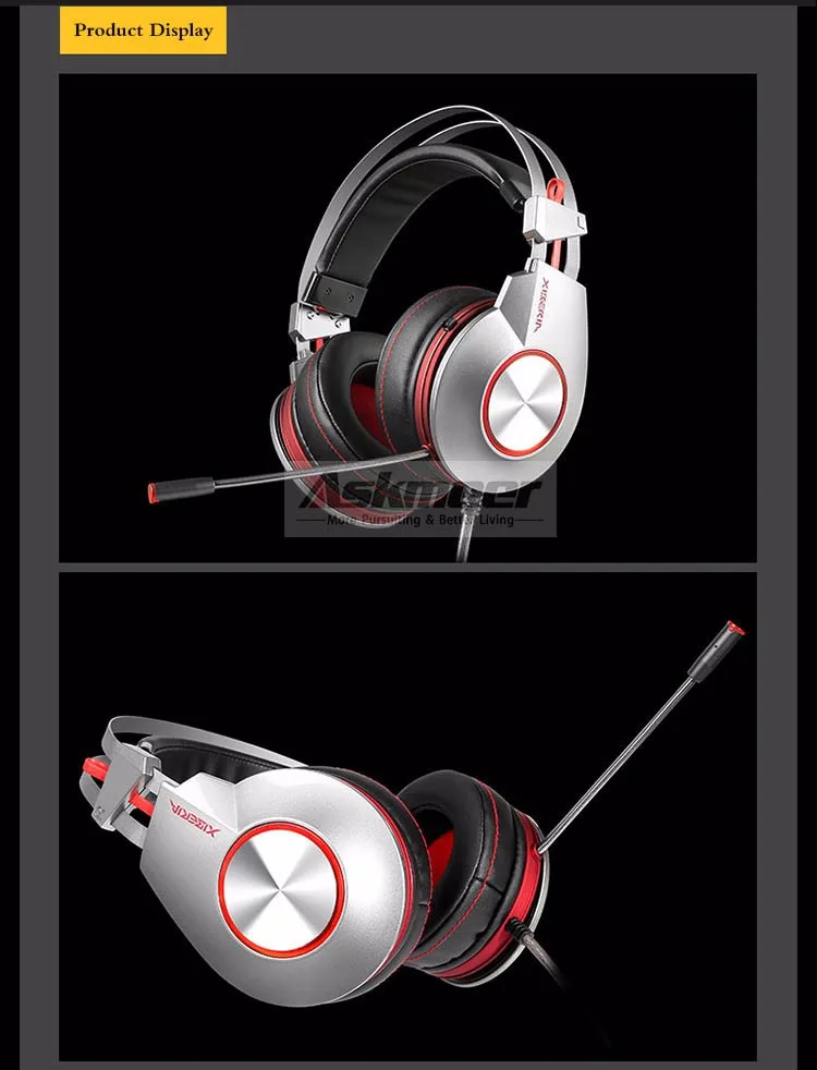 XIBERIA K5 Comfortable USB Over-Ear Pro Gaming Headset for PC with Surround Sound Flexible Microphone (11)