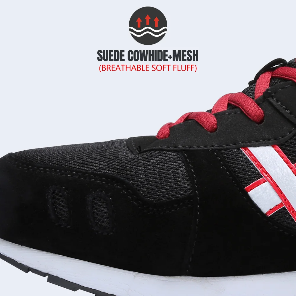 suede mesh upper