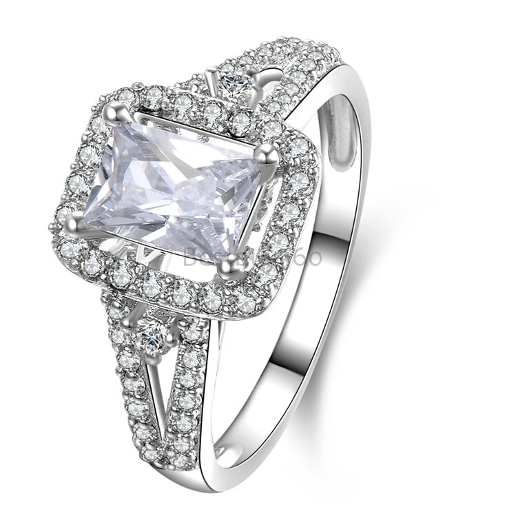 

2 carat 925 sterling silver jewelry sona simulated diamond wedding ring US size from 4 to 10.5 (NM)