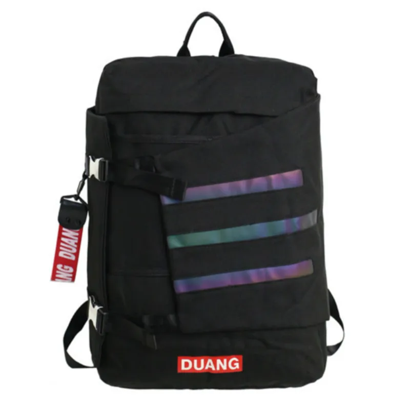 

Oxford cloth backpack men backpack fashion trend street cool reflective student shoulder bag large capacity travel backpack bag