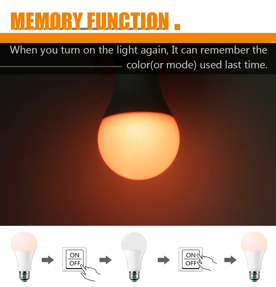 Led Bulbs E27 220V High Quality RGB Led Lamp Light Bulb 16 Color Changeable SMD5050 SMD2835 5W 10W 15W+ 24Keys Remote Control