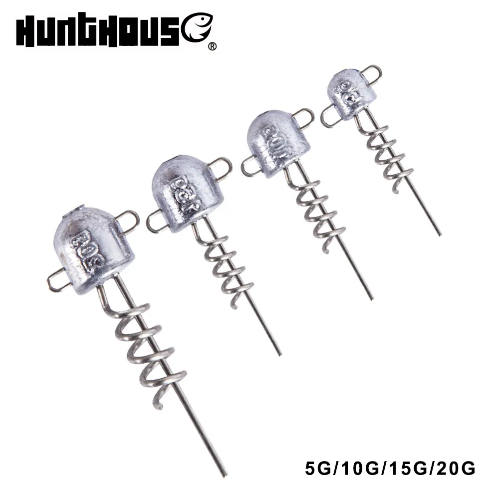 

Hunthouse soft lure screw head jig head for big shad 5g 10g 15g 20g fishing tool fishing equipment