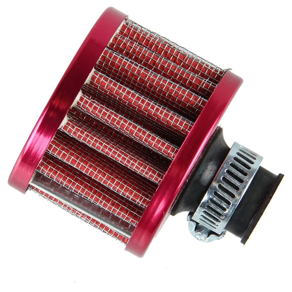 Mintice 2 X 12mm Mini Black Universal Car Motor Cone Cold Clean Air Intake Filter Turbo Vent Vehicle