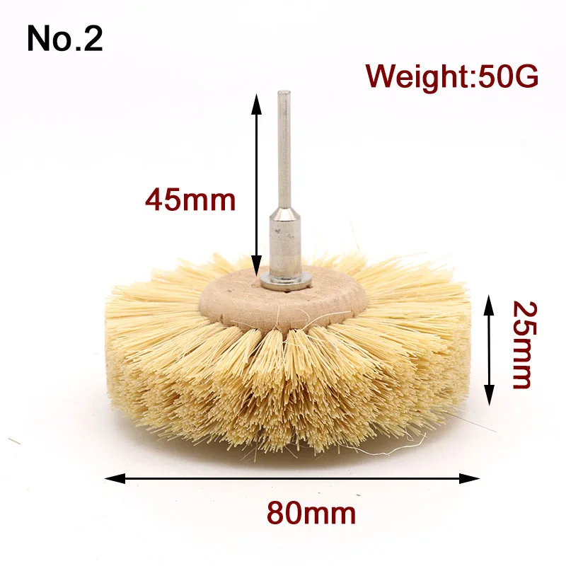 1 шт. абразивная сизальная нить и кисточка из конского волоса Полировочная вышлифовка, полирование кожаным кругом колеса Деревообработка для мебели роторная Дрель Инструменты
