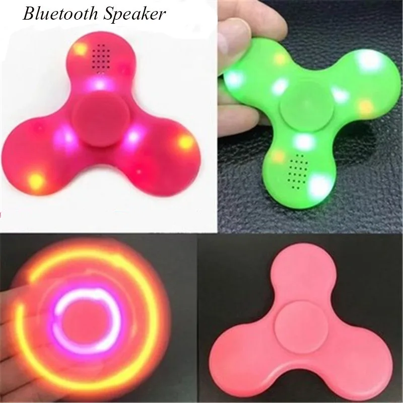 Сомнения K 10 шт./упак. светодиодные Spinner Bluetooth Динамик музыка ручной spiner раздвижные пластиковые Пазлы Tri-блесна Новый Игрушечные лошадки для