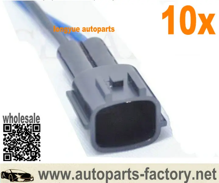 

longyue 10pcs fuel injector male connectors case for 300zx 240sx 200zx silvia rb25det sr20 s13 r32