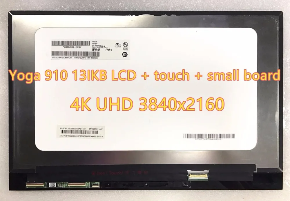13 9 For Yoga 910 13ikb 910 13 Lcd Screen Touch Digitizer Assembly 4k Uhd 19x1080 3840x2160 With Frame Bezel Touch Screen Digitizer Touch Screenlenovo Yoga 10 Aliexpress