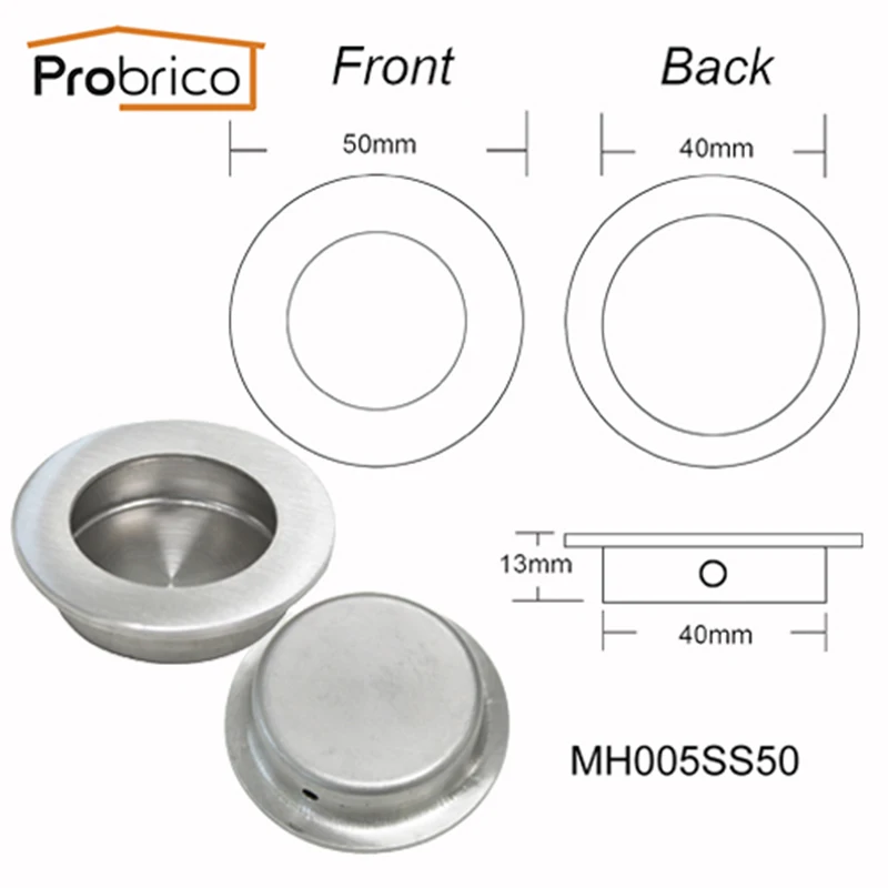 Probrico утопленные ручки для шкафа, покрытие пола, раздвижные дверные ручки, ручки для ящиков, кухонные ручки, встраеваемые ручки