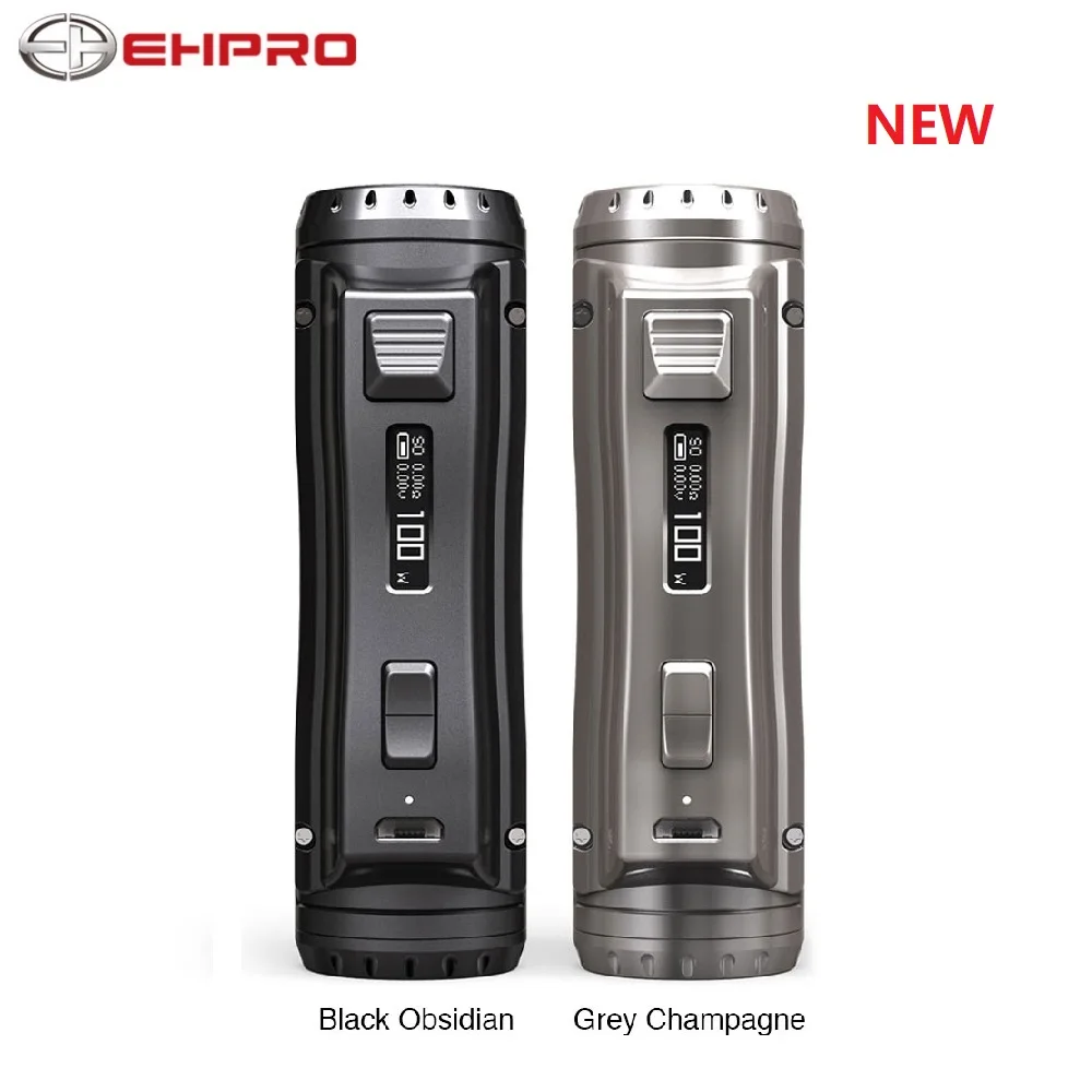 

New 120W Ehpro Cold Steel 100 TC Box MOD Power by 18650 / 20700 / 21700 Battery Metal E-cig Vape Mod with 0.0018S Firing Speed