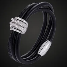 Zlxgirl бренд AAA кубический циркон медный браслет для мужчин имитация кожи золотой цвет браслет и женский Puseiras