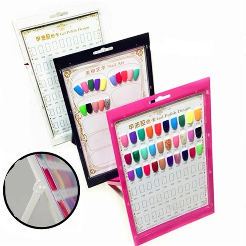120 Color Sampler Nails Polish Rack Stand Nail Display Board Nail Sample Nail Polish Display