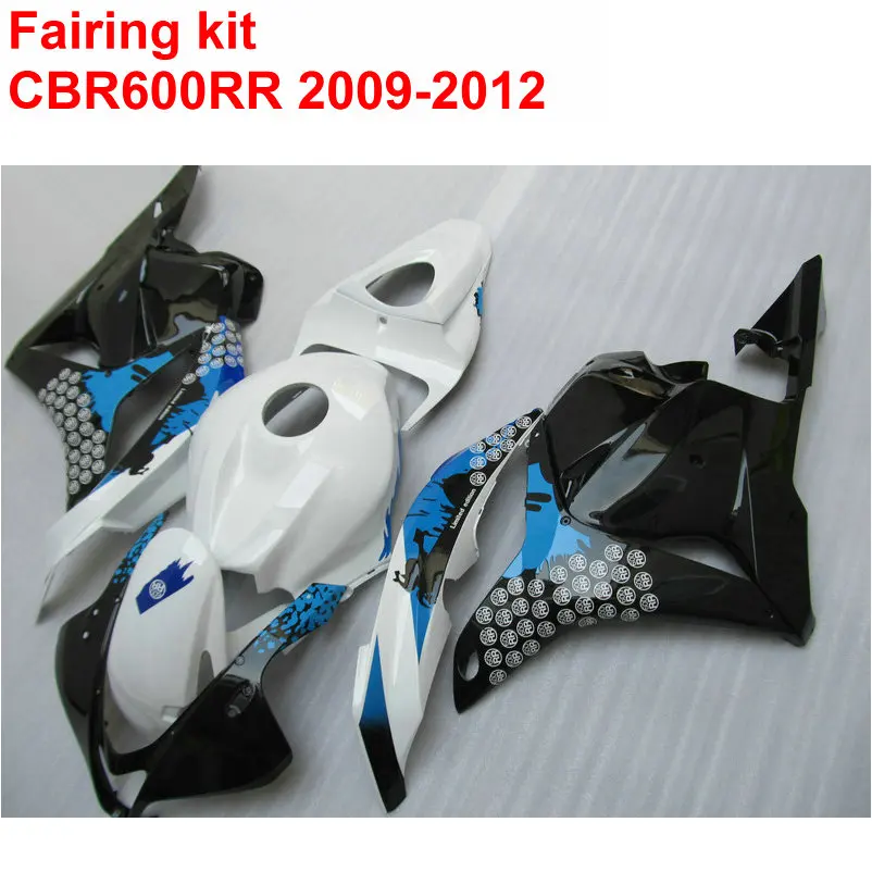 Литья под давлением обтекателя комплект для HONDA cbr600rr 2009-2011 2012 Синий Белый черная обшивка для мотоцикла CBR 600 RR 09 10 11 12 LK29