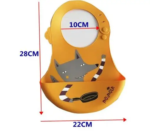 Мультфильм непромокаемые силиконовые нагрудники для ребенка для младенцев и малышей салфетки легко чистить мягкие унисекс Детский силиконовый нагрудник bavoirs