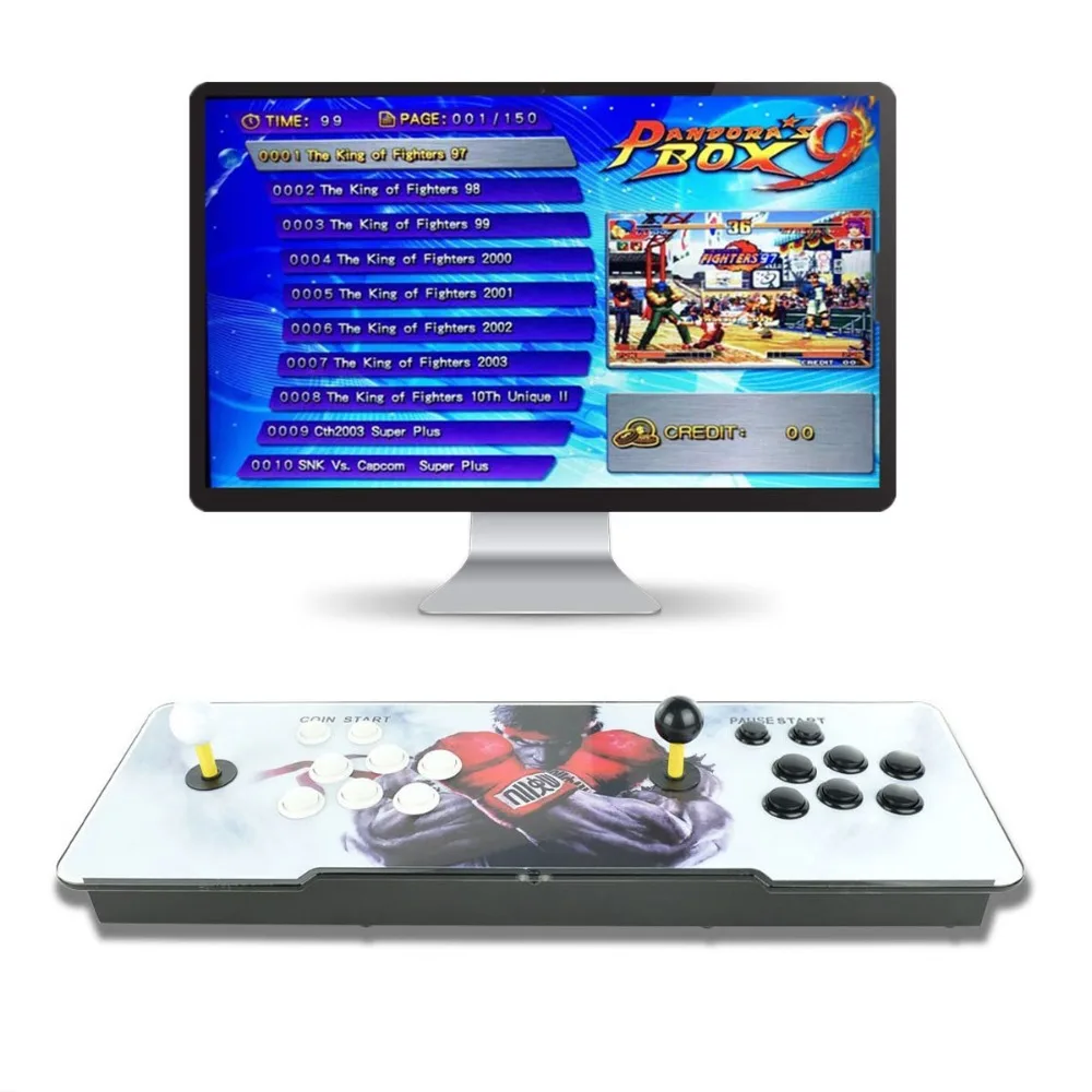 

Pandora Box 9D 2222 Arcade Game Console for TV PC PS3 Monitor 2 Player Game Controls Favorite List Switchable Resolution