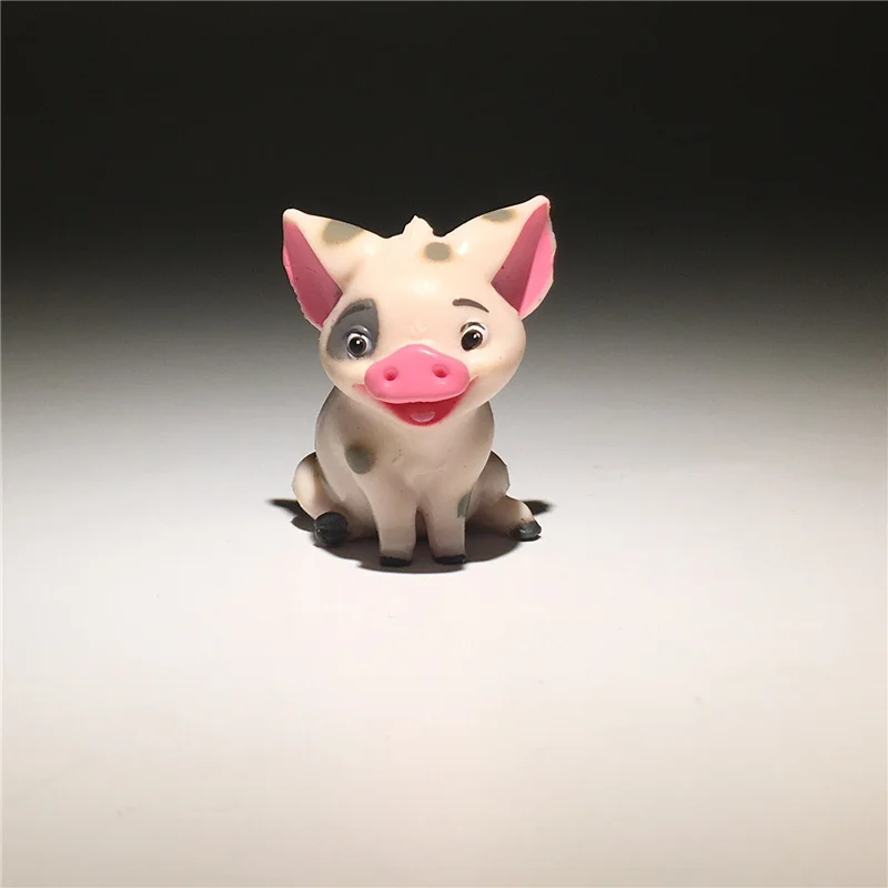 

60piece 3.5cm Moana Movie The pet pig very small Figure Anime Decoration PVC Collection Figurine Toys model