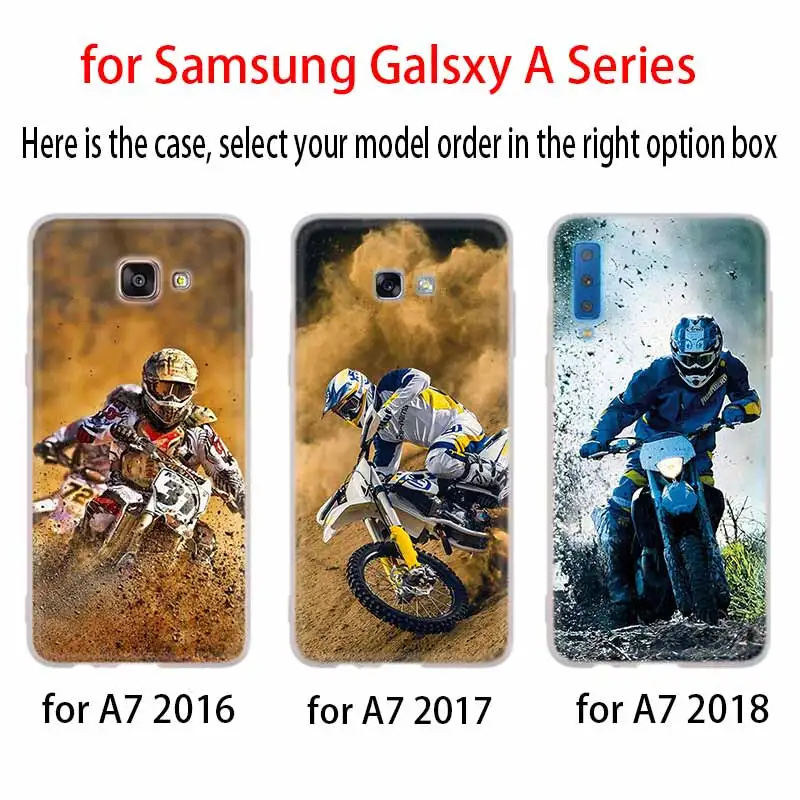 Чехол для кроссовых мотоциклов Samsung Galaxy A8 A6 Plus A9 A5 A3 A7 2018 2017 2016 A50 A30 A40 A70 A10 A2