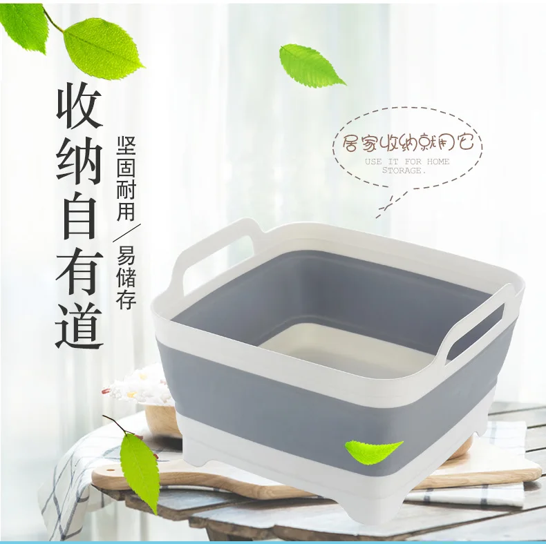 Foldable fruit vegetable storage basket Container Creative Portable Kitchen Cleaning Tools Camping Fishing Outdoor Accessories    (11)