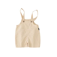 Одежда для малышей летние комбинезоны новые милые детские желтые брюки для девочек нагрудник для мальчиков корейский малыш Повседневные детские штаны аксессуары