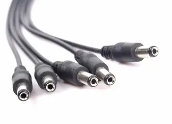 

1 to 5 DC Power Splitter Cable 5.5*2.1mm Female to Male Plug for Led Strip Light and CCTV Camera,min:4pcs