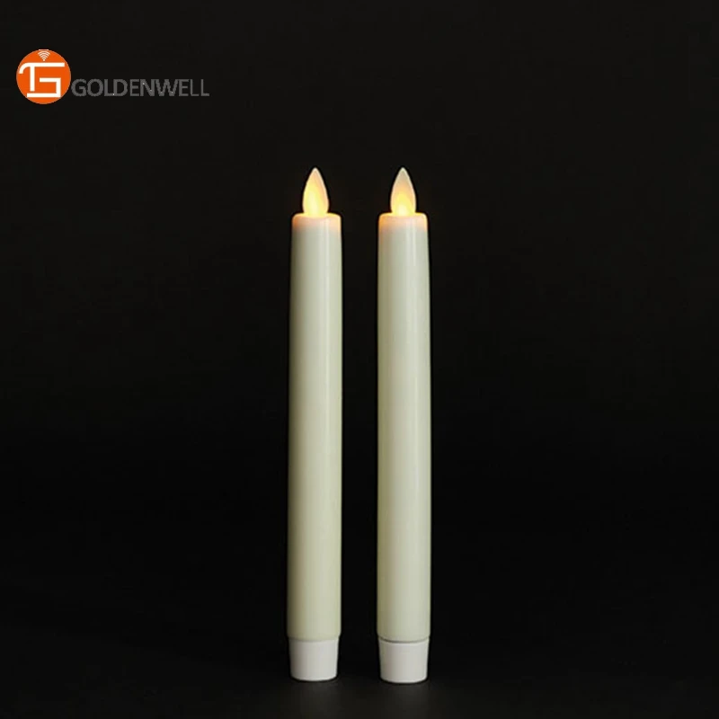 Luminara Realistic Flameless LED Wax Taper Candle Light with Timer Free