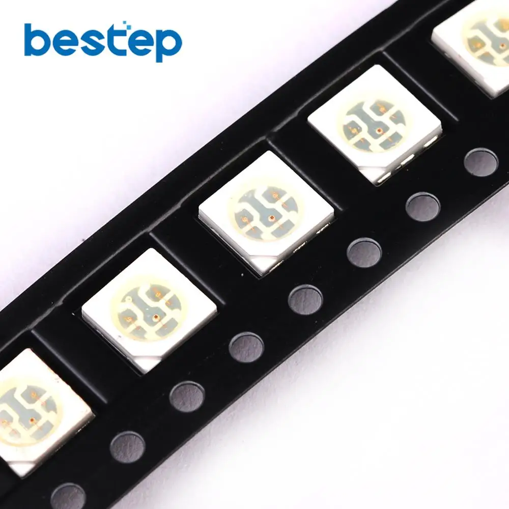 100 шт. 5050 SMD SMT СВЕТОДИОДНЫЙ ультра яркий RGB светильник Диодная лампа PLCC-6