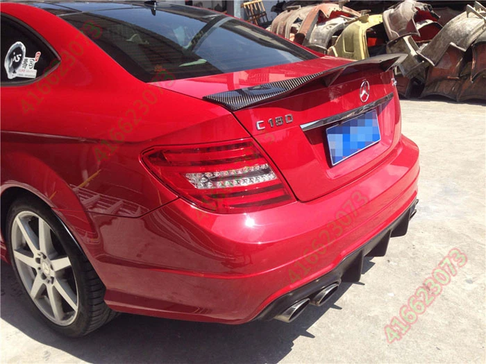 Nadajace Sie Do Mercedes Benz C63 Amg W4 C180 C0 C260 C280 C300 Tylny Spojler Z Wlokna Weglowego Tylne Skrzydlo Rear Wing Carbon Fiber Rear Spoilerc300 Carbon Fiber Aliexpress