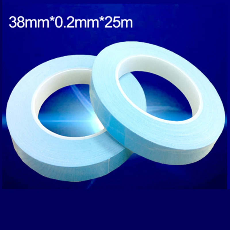 38mm width 25M length 0.2mm thickness Chip PCB Heatsink Double Sided