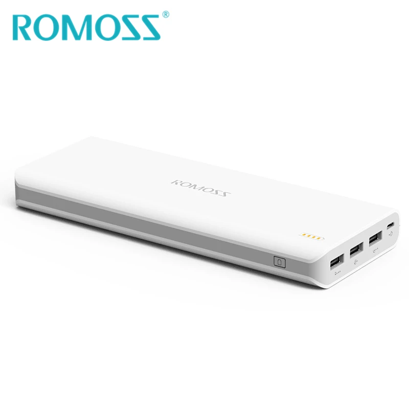 Внешний аккумулятор ROMOSS Sense9 на 25000 мАч с 3 USB портами|backup power|original romosspower bank 25000mah |