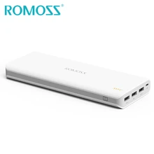 Внешний аккумулятор ROMOSS Sense9 на 25000 мАч с 3 USB портами|backup power|original