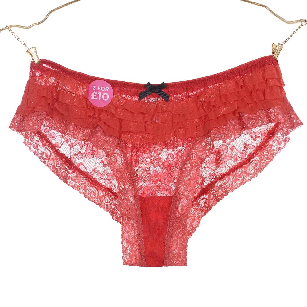 

Victoria's Masquerade Women's Sexy Full Lace Panties High Elastic Underwear Women Allure See Through Brief