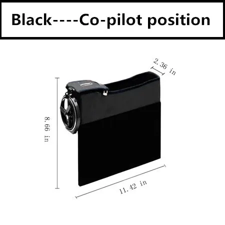 Автомобильный органайзер для укладки Многофункциональный зазор герметичное автокресло контейнер для хранения монет консоль боковой карман черный/красный - Название цвета: D