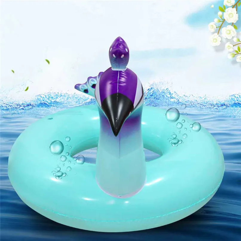 Summer Swimming Pool Floating Inflatable Unicorn Cartoon Baby Float Floating Row Rainbow Horse Kids Swim Ring #3j18#F (2)