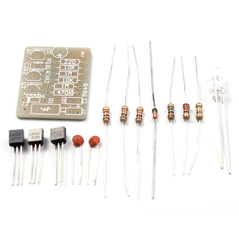 3-12V Signal Flash Light DIY Kit Radiation Power Electronic Fun for Mobile Phone