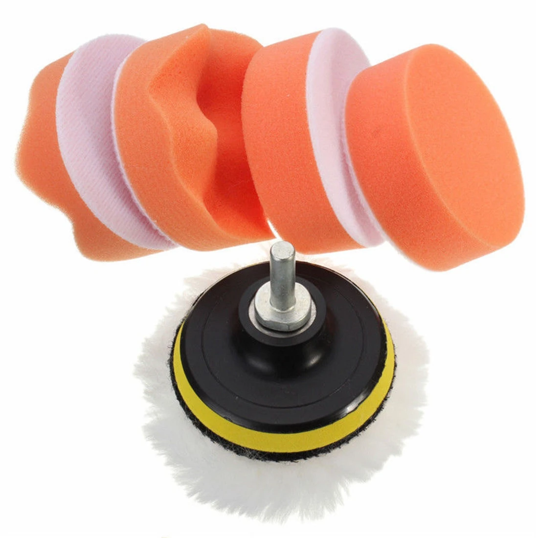 M14 Car Adapter Kit Drill Polishing pad Pad Sponge Buffer Buffing NEW 3