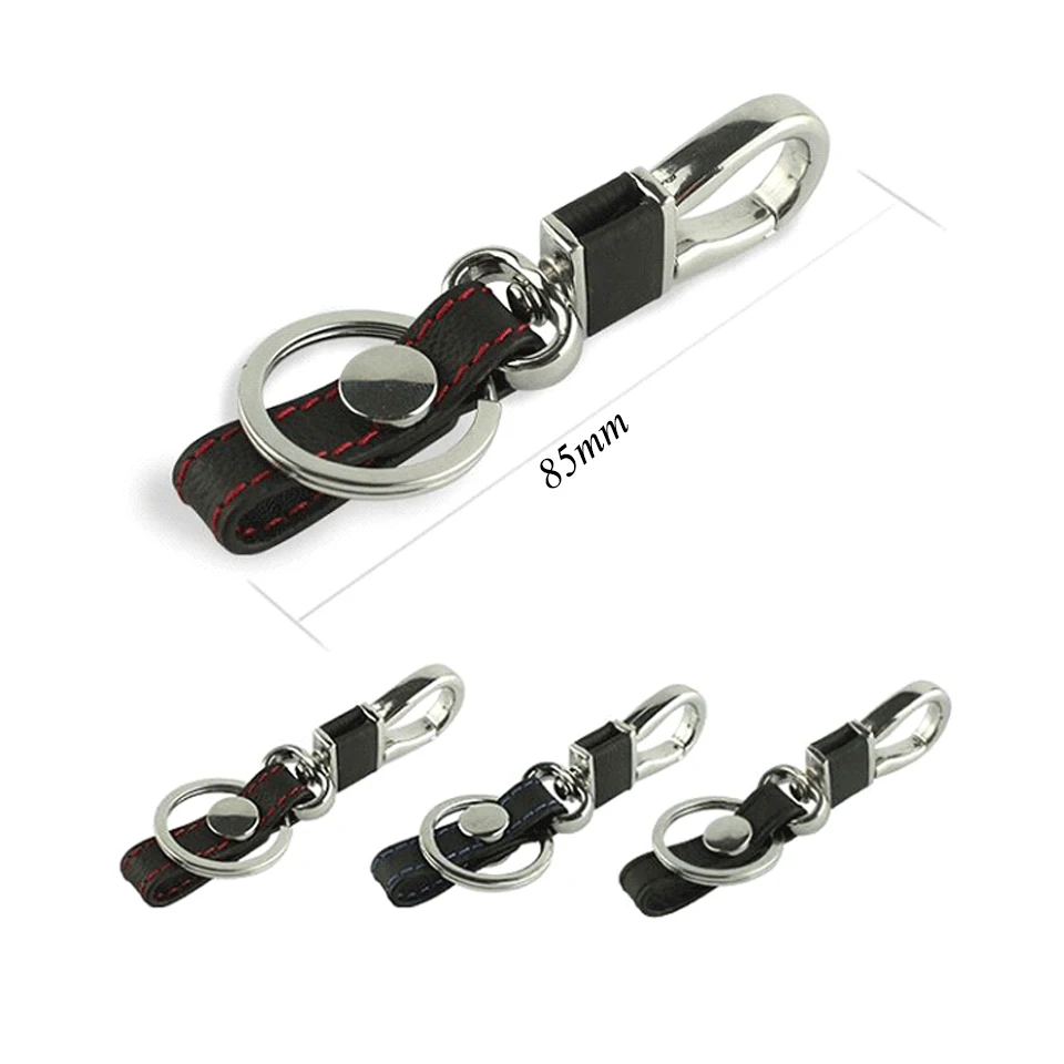 

High Quality Gift Keyring Keychain Genuine Leather Key Chains Rings Holder For Car Keyrings KeyChains For Car Accessories