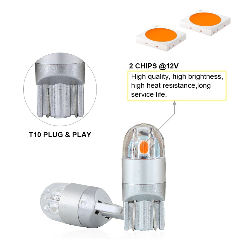 2 шт. габаритные огни SAARMAT T10 W5W 194 для Alfa Romeo Chrysler Daewoo Daihatsu Dodge Fiat Geo GMC|w5w 2pcs|blue light lampled