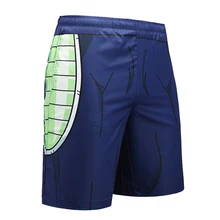 Крутой Аниме Драконий жемчуг Зет, косплей 3D пляжные шорты с рисунком для мужчин Повседневная Уличная доска шорты для мальчиков синяя свободная одежда для пляжа брюки